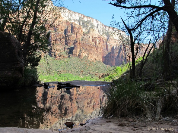 Reflections in the second of the Emerald Pools