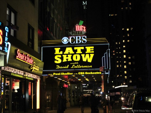 Late Night with David Letterman sign