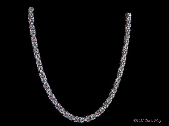 Byzantine-silver and pink-thick ©