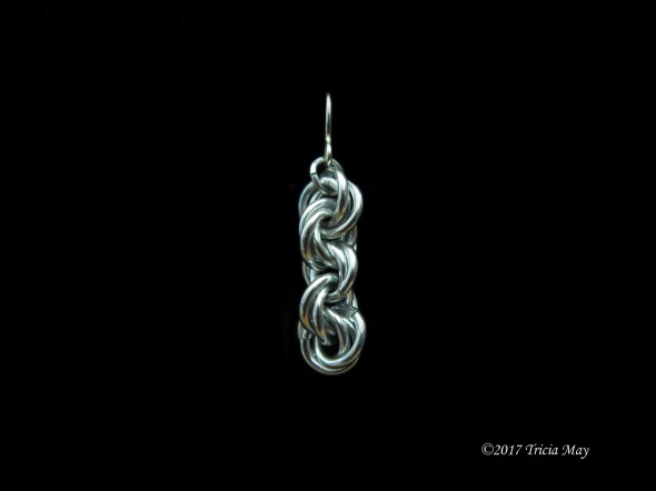Earrings - Mobius chain-silver ©