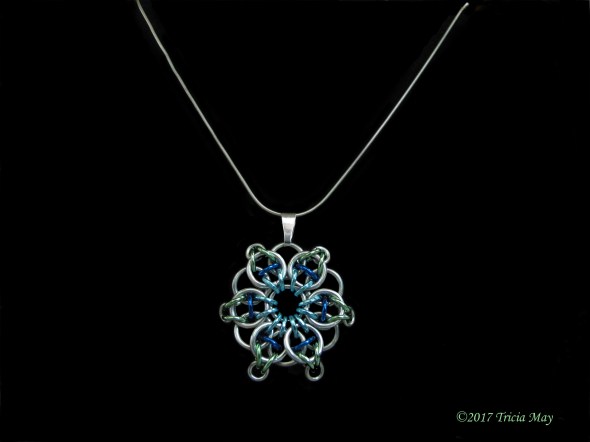 Pendant-light blue, dark blue, seafoam ©